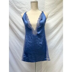 Victoria's Secret Blue Lace Chemise
